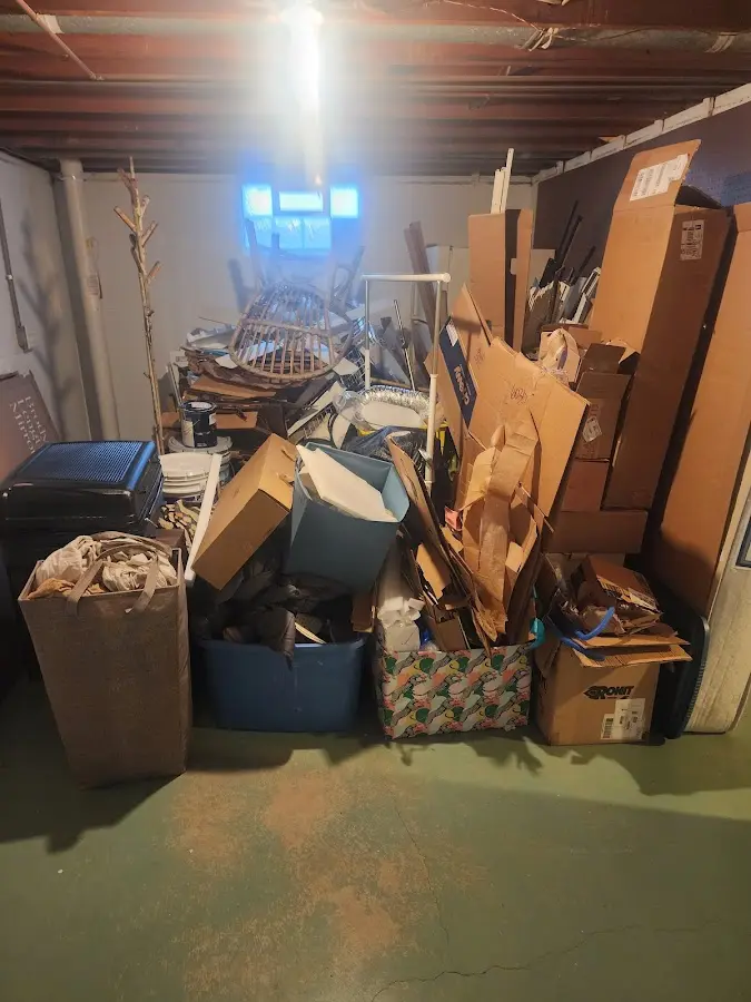 Roll-off dumpster container at job site for Concrete Dumpster Rental in Crowley